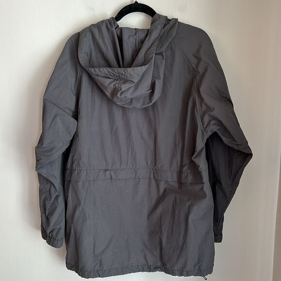 Eileen Fisher Women’s lightweight hooded packable gray charcoal jacket large! - Picture 10 of 11